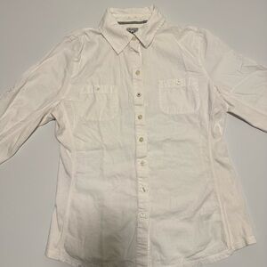 Converse White Button-Up Camisole Top